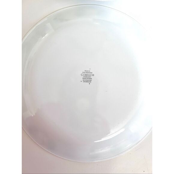 VTG Set of 5 Corelle Dinner Plate SOUTH BEACH Turquoise Blue Dot Dinner 10.25" - Picture 5 of 5